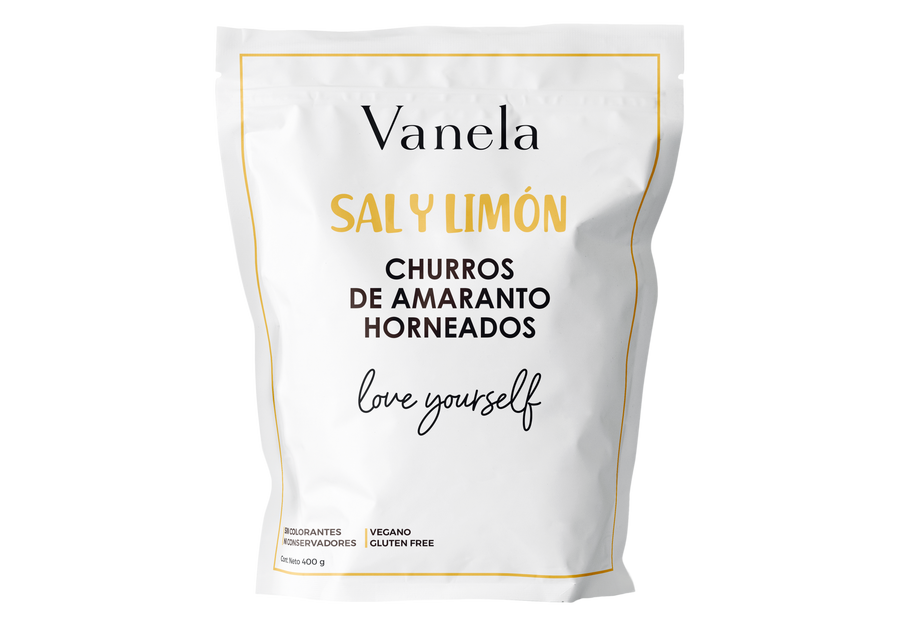 Churritos de Amaranto Sal y Limón 400g