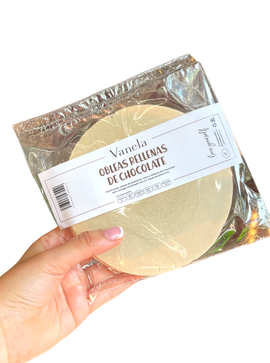 Obleas rellenas de Chocolate