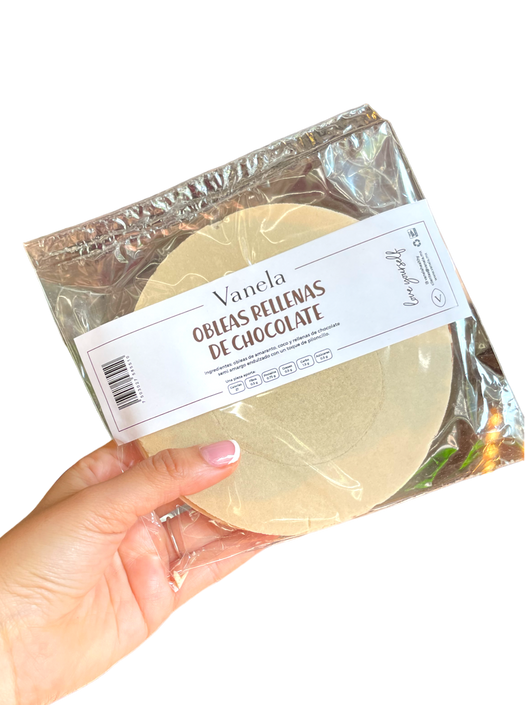 Obleas rellenas de Chocolate